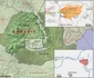 Harta geografică dintr-un studiu de caz al cercetătorului german care exploatează lemn în pădurile virgine din Boişoara - Vâlcea Foto Adevărul