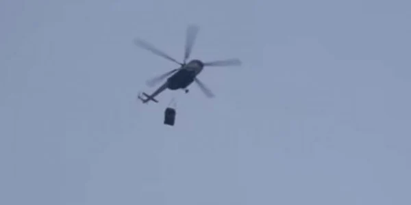 Mercedes-Benz G63 aruncat din elicopter Captura YouTube