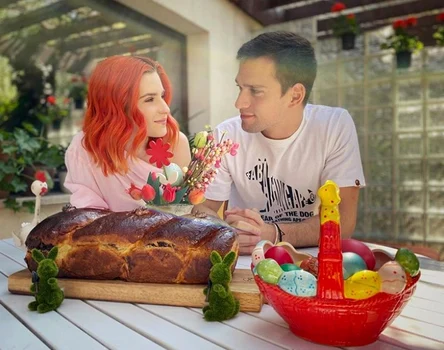 Cristina Ciobănașu și Vlad Gherman petrec Paștele împreună acasă jpeg