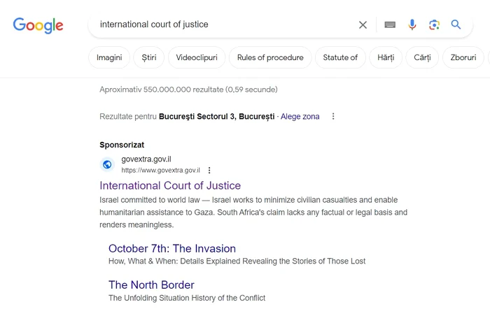 Rezultatele Google Search