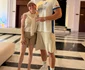 Actorul Florian Munteanu s-a întâlnit cu Gică Hagi și fiica lui, Kira, la hotelul acestora din stațiunea Mamaia. 