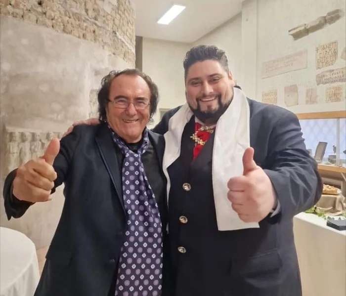 Alin Stoica a legat o adevărată prietenie cu celebrul artist italian Al Bano Foto: Arhivă personală