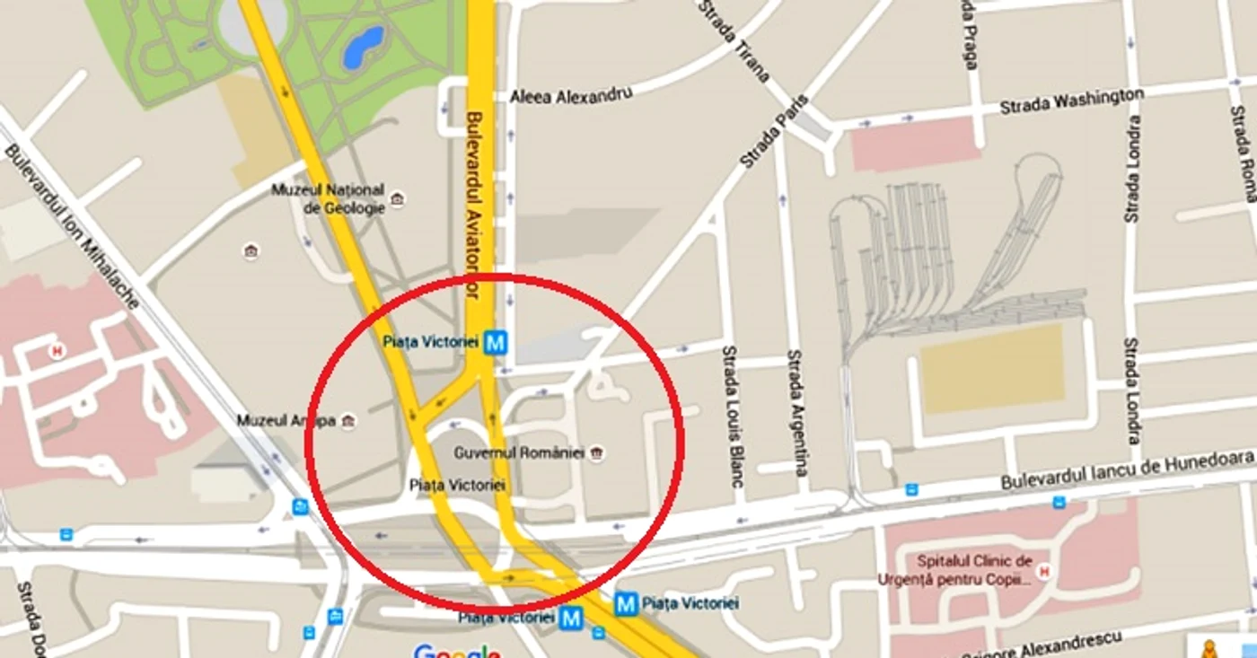 Circulația în zona Piața Victoriei va fi blocată de protestul transportatorilor între orele 5.00 și 17.00