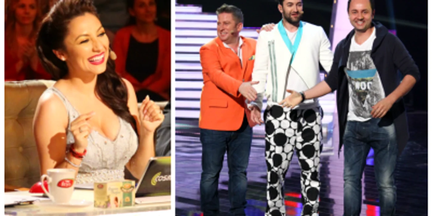 Prezenţa lui Cătălin Măruţă la "Românii au talent" i-a inspirat pe Bartoş şi pe Smiley pentru câteva comentarii. FOTO Pro TV