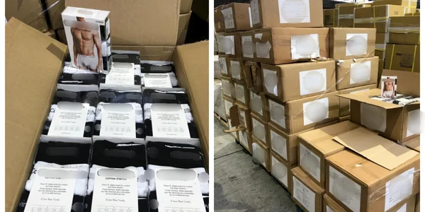 marfa contrafacuta confiscata in Portul Constanta foto Politia de Frontiera