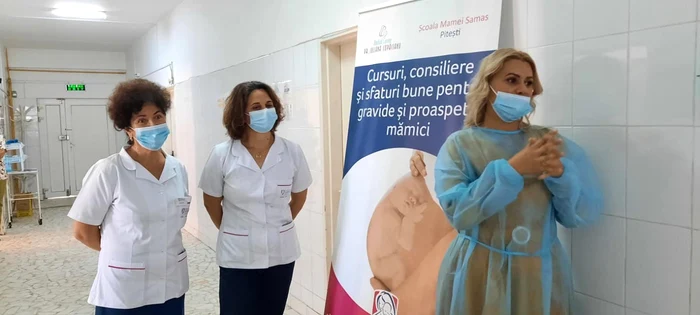 “Simfonia alăptării”, la SJUP Piteşti. Soprana Andra Bivol Costea a interpretat cântece de leagăn, în secţia de Obstetrică-Ginecologie VIDEO