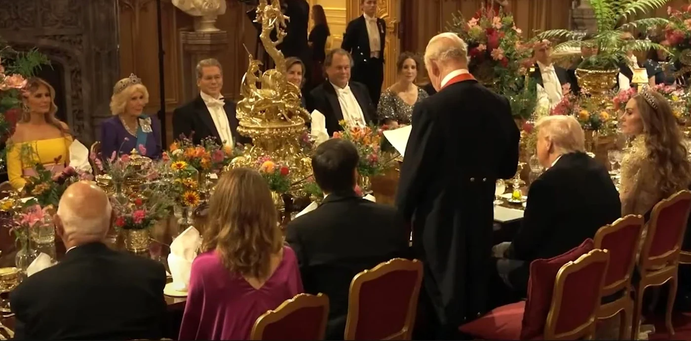 Vizita lui Trump la Windsor. FOTO: captură video 
