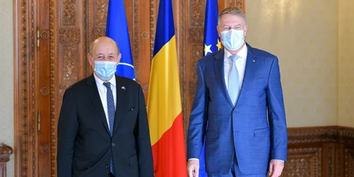Klaus Iohannis si ministrul de externe francez