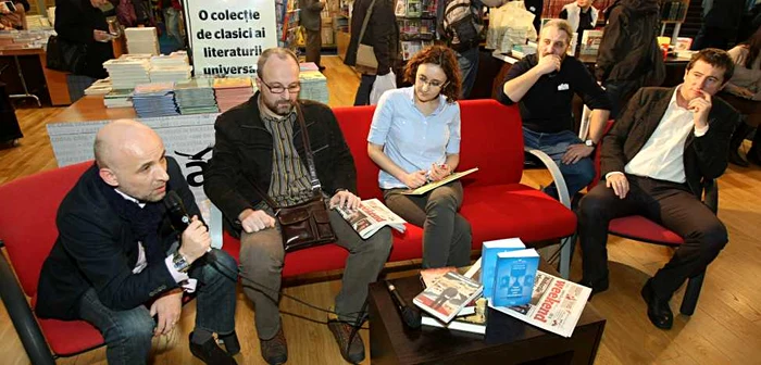 De la stânga la dreapta: Sabin Orcan, Cezar Paul-Bădescu, Florentina Ţone şi Grigore Cartianu FOTO:adevarul.ro/Marian Iliescu
