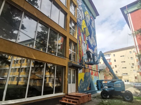 Pictura murală de Ziua Ucrainei9 jpg