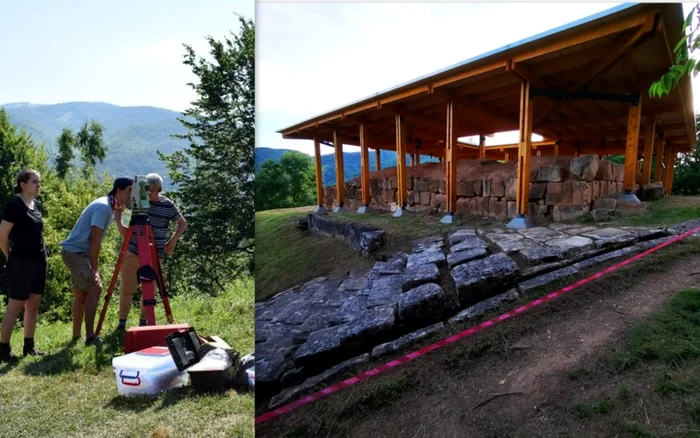 Cetatea dacică Costeşti. Colaj. Foto INP / Daniel Guţă. ADEVĂRUL