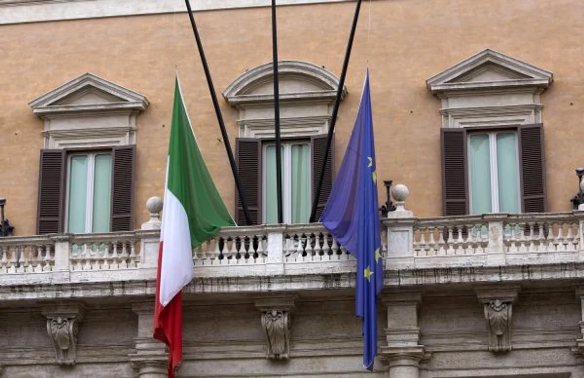 Palazzo Chigi, reşedinţa premierului Italiei FOTO EPA-EFE
