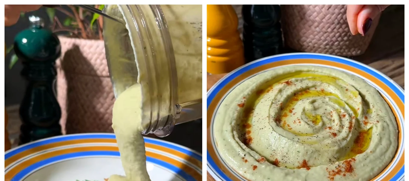 Pastă de fasole la blender / FOTO: Colaj captură video TikTok