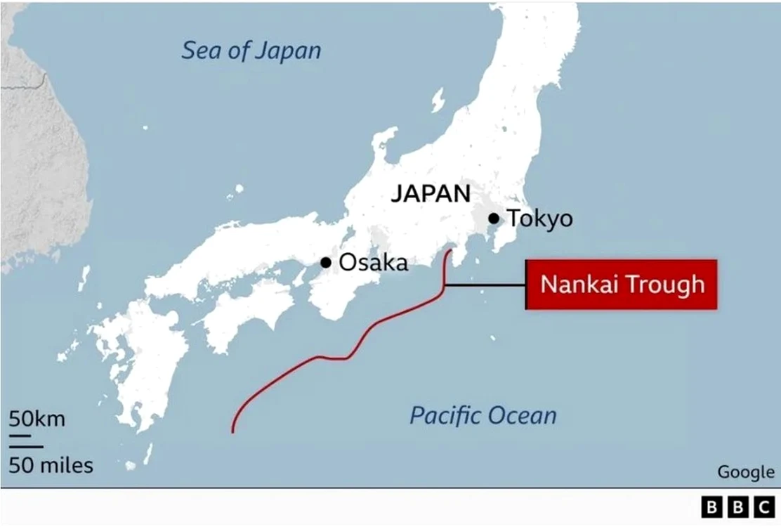 Japonia ar putea fi lovită de un mega-cutremur / foto: BBC