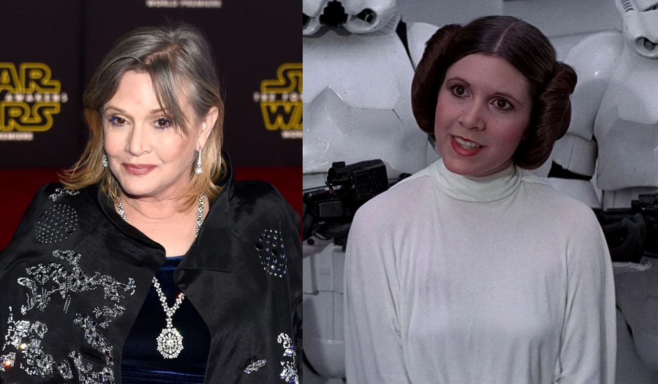 Carrie Fisher (59 de ani), în rolul Prințesei Leia