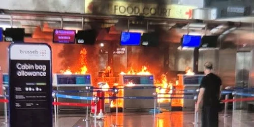 incendiu pe un aeroprt din Milano foto x jpeg
