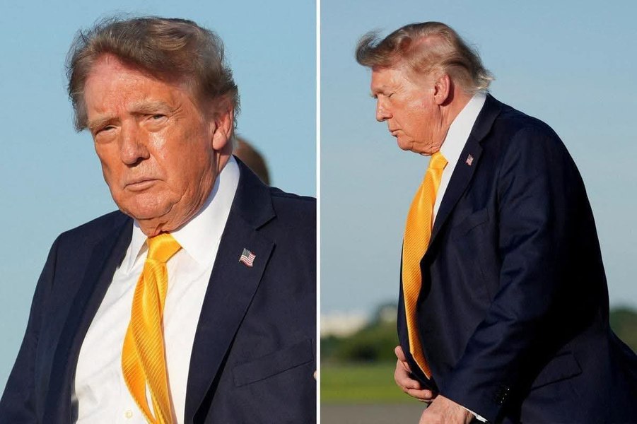 Ironiile provocate de noua culoare a părului lui Donald Trump: „Se pare că maroul este noul blond”