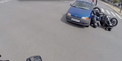 motociclist accident