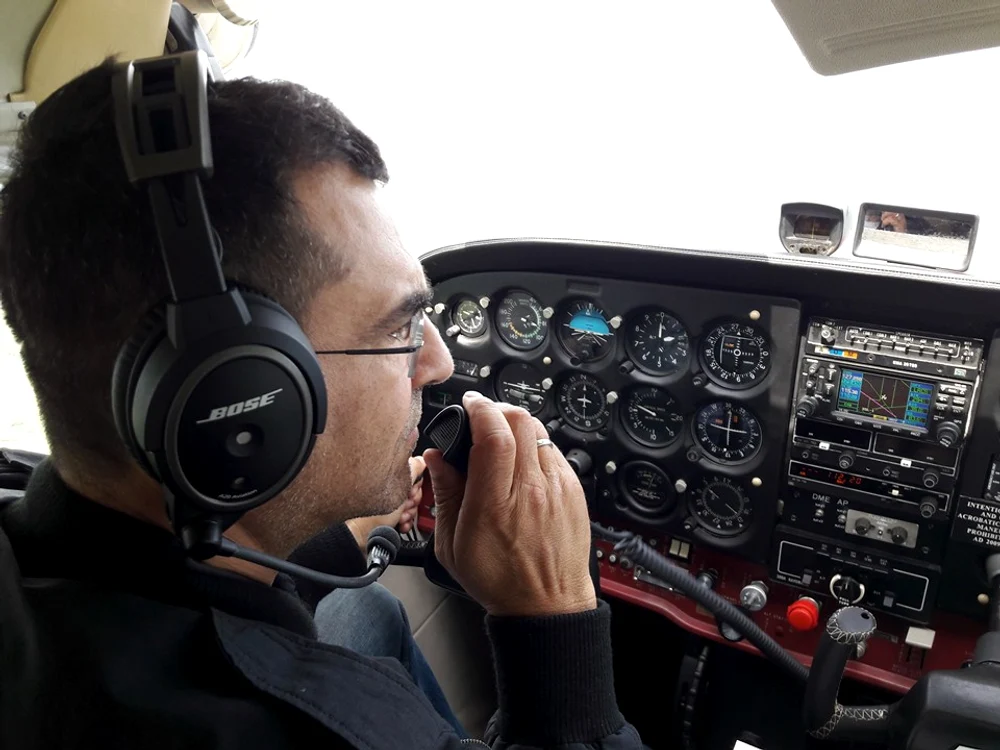 Mihai Mărgineanu deține un Cessna 172N