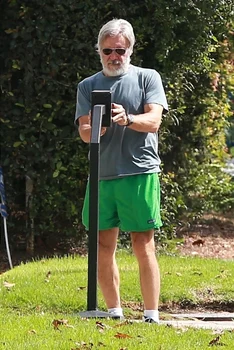 *EXCLUSIVE* Scruffy looking Harrison Ford plays tennis at a friends house in Brentwood jpeg