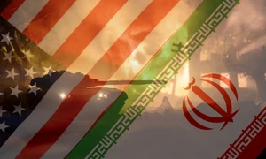 razboi sua iran   steaguri pe fundalul unui câmp de luptă FOTO shutterstock jpg