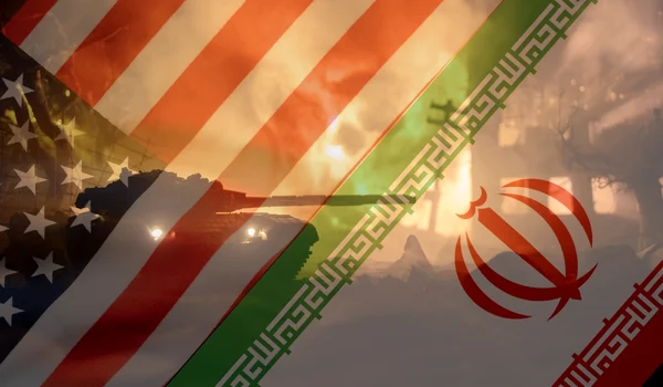 razboi sua iran   steaguri pe fundalul unui câmp de luptă FOTO shutterstock jpg