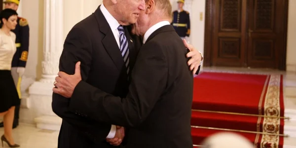 Joe Biden primit la Cotroceni de Basescu FOTO Eduard Enea 