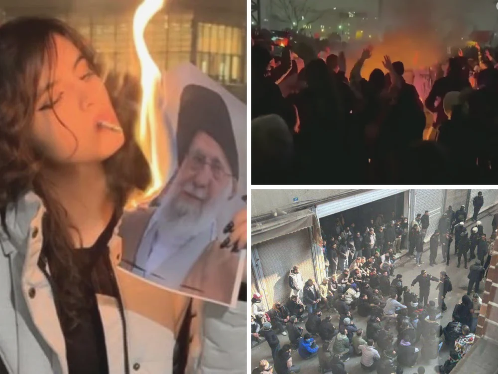 Protestele din Iran: femei ard poze cu liderul Khamenei, medici copleșiți de numărul de răniți, iar diaspora iraniană protestează la București