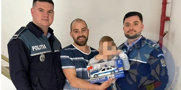 politisti salvare copil FOTO Sidepol jpg