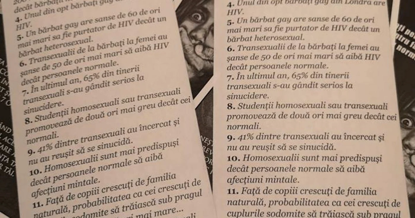 cluj mesaj anti homosexuali. foto lucian dunareanu