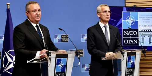 Conferința comună susținută de Nicolae Ciucă și Jens Stoltenberg FOTO: GOV.RO