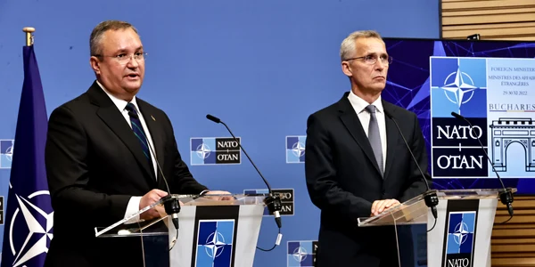Conferința comună susținută de Nicolae Ciucă și Jens Stoltenberg FOTO: GOV.RO