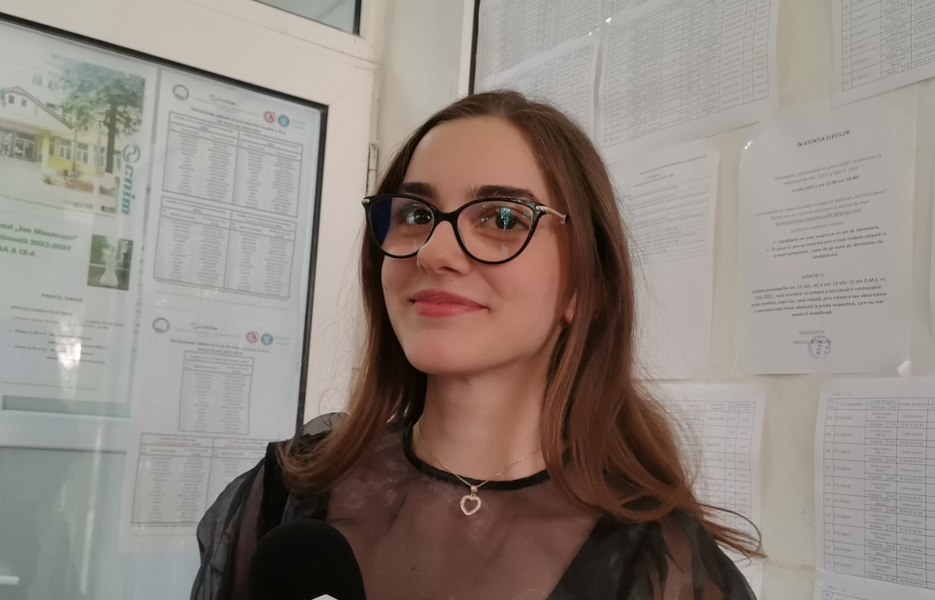 Ștefania, fata de 10 la BAC, după contestație: „Știam că lucrarea mea este impecabilă“