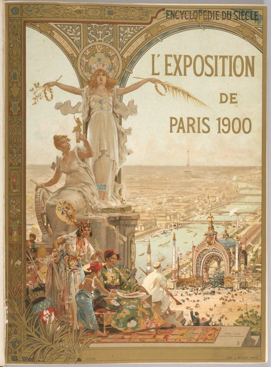 Posterul expoziției, publicat de La Librairie Illustrée