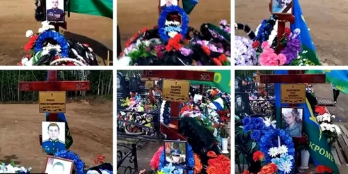 Mormintele soldaților din Regimentul 331 de Asalt al Parașutiștilor Kostroma Foto PERVAYA PELOSA via BBC jpg