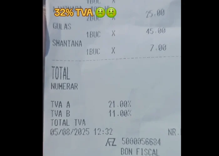 VIDEO Un clip cu informații false despre TVA de 32% la restaurante s-a viralizat pe TikTok
