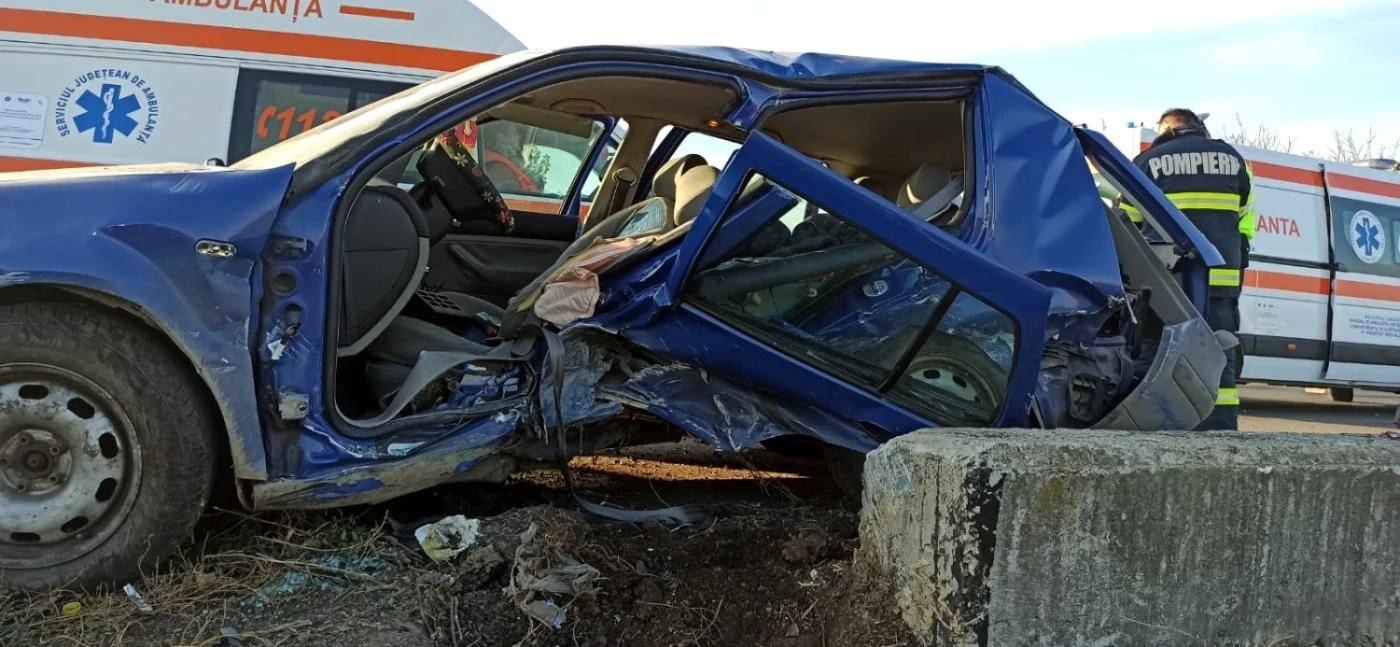 Accidentul a avut loc la ieşirea din Focşani