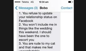 Argumentele despărţirii prezentate de bărbat au făcut deliciul utilizatorilor de pe reţeaua de socializare jpeg