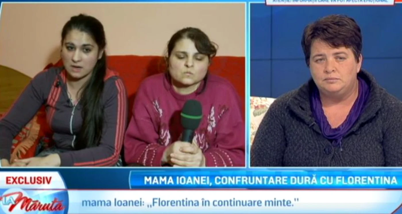 Florentina Condea este susţinută de către mama ei în războiul cu mama Ioanei Condea (dreapta)
