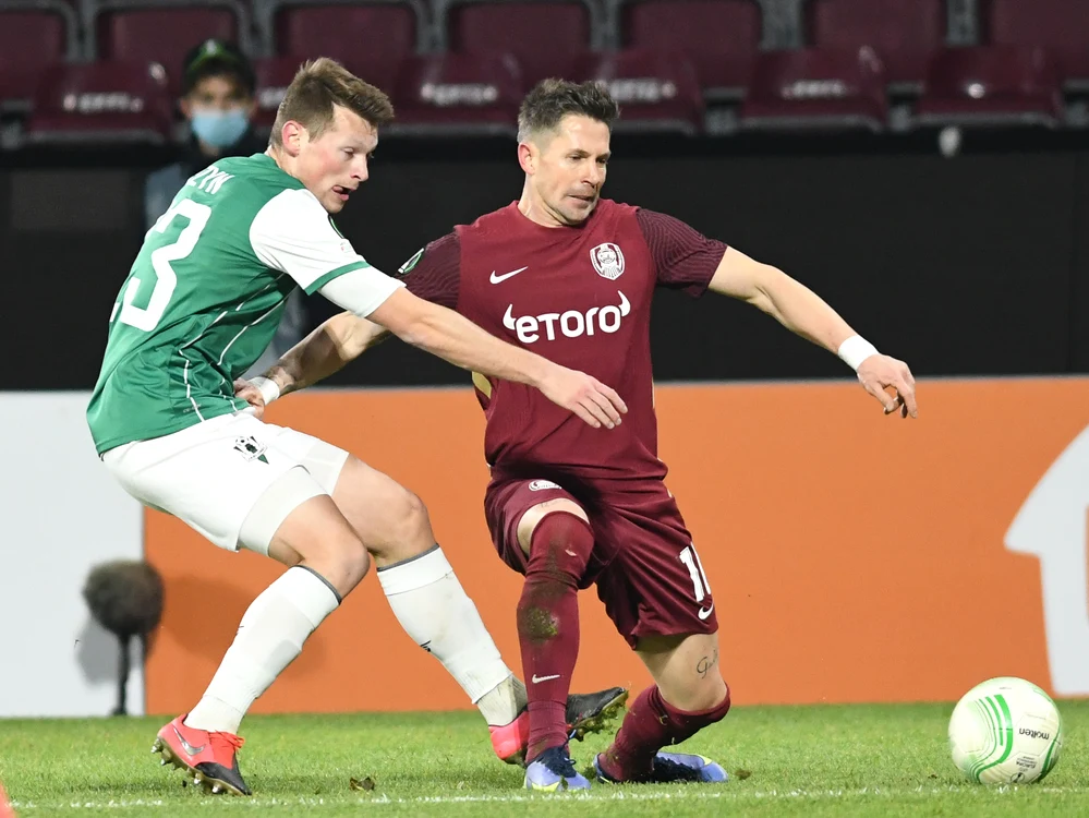 CFR a obținut doar o victorie în grupele Conference League, cu Jablonec (Foto: sportpictures.eu)