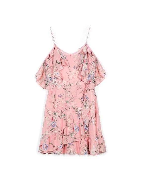 Rochie cu volanase, Stradivarius, 59,90 lei jpg jpeg