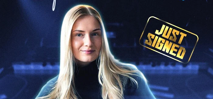 Matilda Forgberg vine de la Bistrița  FOTO Facebook CSM București