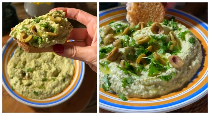 Aperitiv preparat în doar 5 minute / foto: colaj captură video TikTok