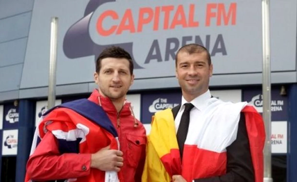 
    Carl Froch şi Lucian Bute s-au întâlnit la Nottingham, înainte de meciul pentru centura mondială.  