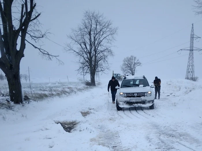 Zapada a făcut ravagii pe drumurile din Botoșani 