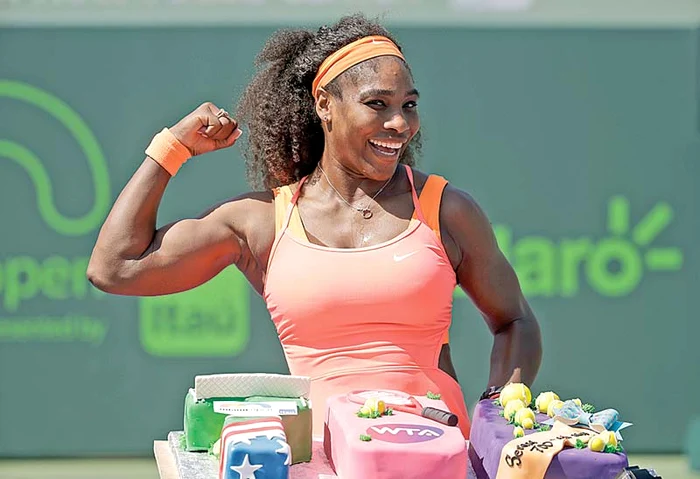Serena a primit un tort chiar pe teren
