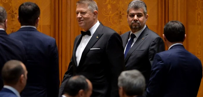 Klaus Iohannis si Marcel Ciolacu FOTO Mediafax