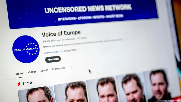 Portalul online pro-rus "Voice of Europe"