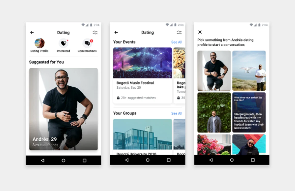 Facebook Dating FOTO via The Verge