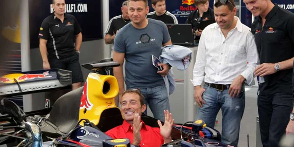 Radu Mazăre, aici împreună cu pilotul de Formula 1 David Coulthard, la Mamaia